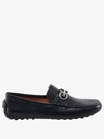 Gancini Ornament Driving Shoes Black - SALVATORE FERRAGAMO - BALAAN 2