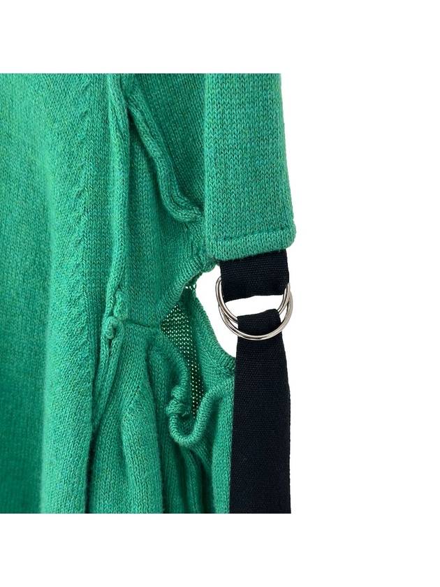 1 Number Women Cutting Ring Wool Knit Green - UNDERCOVER - BALAAN 4