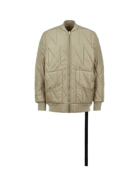 MEN DRKSHDW Quilted Jumbo Flight Jacket Khaki 270582 - RICK OWENS - BALAAN 1