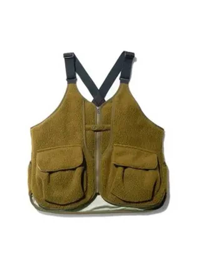 Summer boa fleece vest olive - SNOW PEAK - BALAAN 1