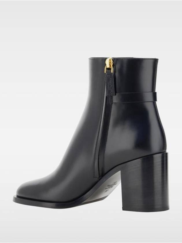 V Logo Signature Middle Boots Black - VALENTINO - BALAAN 4