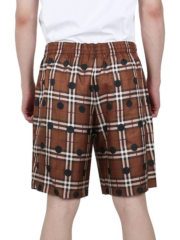 Vintage Check Polka Dot Silk Shorts Brown - BURBERRY - BALAAN 6