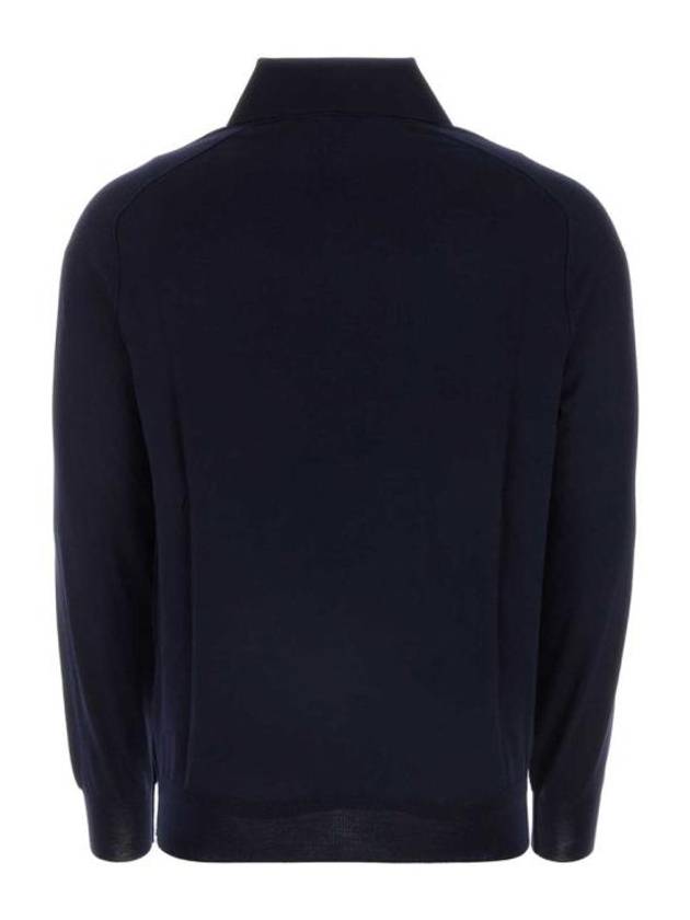 Long Sleeve Polo Knit Top Navy - BOTTEGA VENETA - BALAAN 3