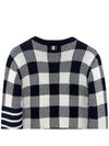 Gingham check knit MKA392A 415 - THOM BROWNE - BALAAN 5