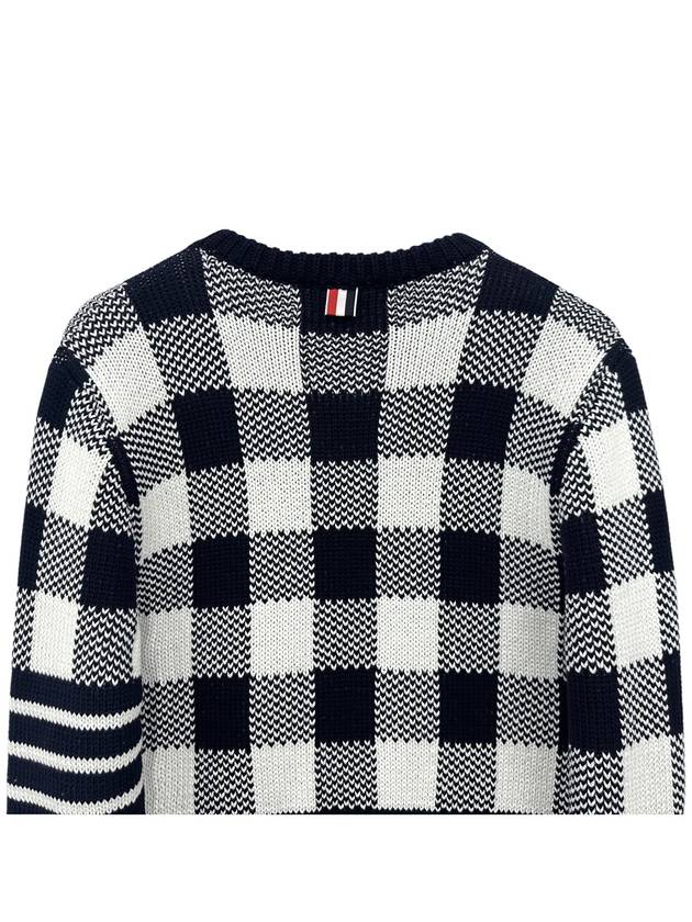 Gingham check knit MKA392A 415 - THOM BROWNE - BALAAN 5