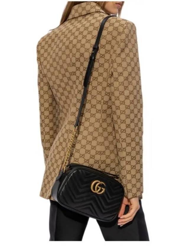 GG Marmont Matelasse Small Chain Shoulder Bag Black - GUCCI - BALAAN 7