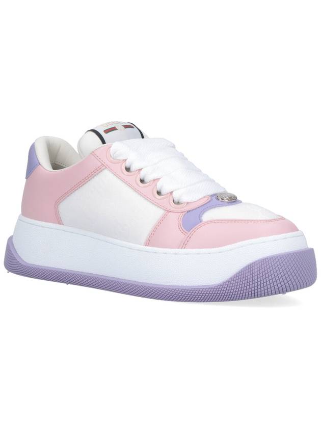 Screener Low Top Sneakers Pink Lilac - GUCCI - BALAAN 3