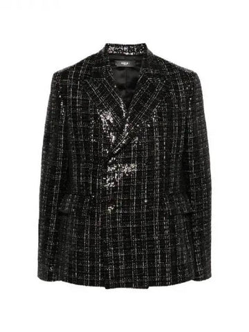 Sequin decorated boucl single jacket 270629 - AMIRI - BALAAN 1