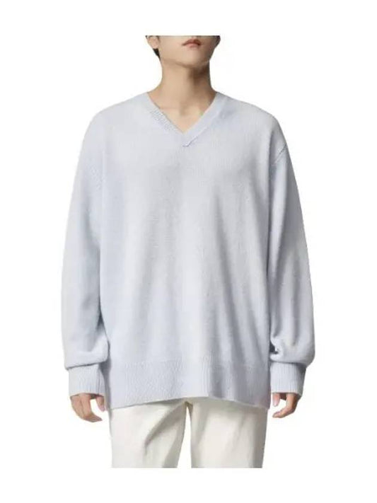 Wool cashmere knit dusty blue - ACNE STUDIOS - BALAAN 1