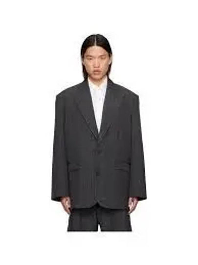 Relaxed Fit Suit Jacket Grey - ACNE STUDIOS - BALAAN 2