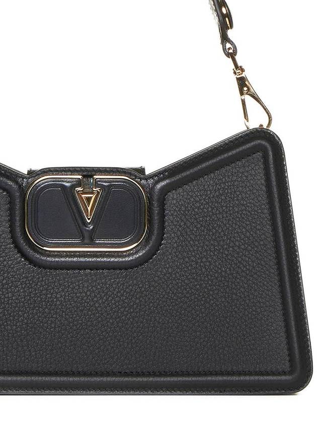 Women's Garavani Logo Shoulder Bag Black - VALENTINO - BALAAN 4