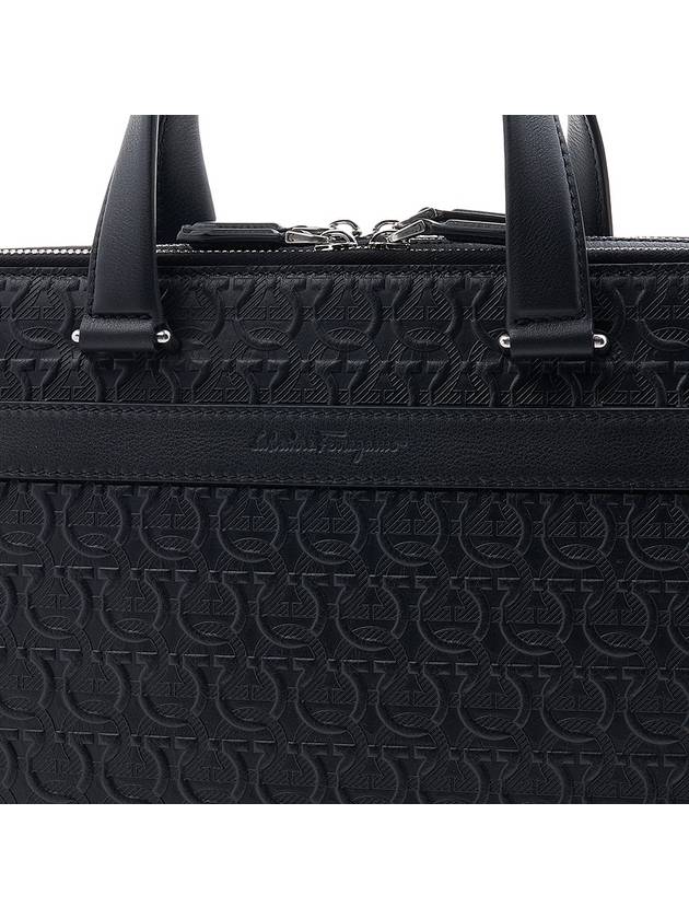 Gancini Business Brief Case Black - SALVATORE FERRAGAMO - BALAAN 7