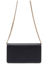 V Logo Chain Shoulder Bag Black - VALENTINO - BALAAN 5