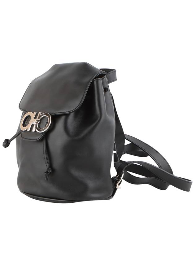 Ferragamo 21 6258 Silver Double Gancini Mini Backpack 33743 1 - SALVATORE FERRAGAMO - BALAAN 2