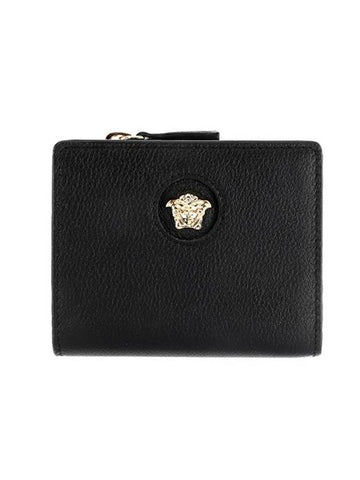 Medusa Plaque Card Wallet Black - VERSACE - BALAAN 1