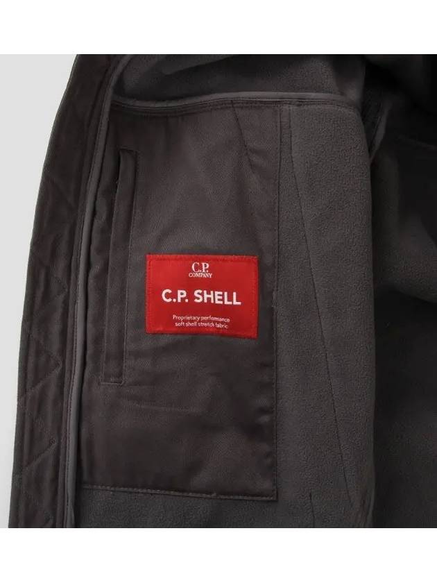 Men's Shell Goggles Hooded Jacket Black - CP COMPANY - BALAAN.