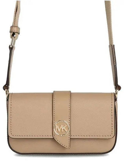 Greenwich Small Saffiano Leather Sling Cross Bag Beige - MICHAEL KORS - BALAAN 2