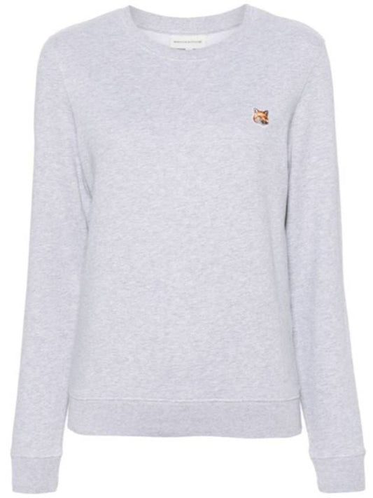 Fox Head Patch Regular Sweatshirt Grey - MAISON KITSUNE - BALAAN 2