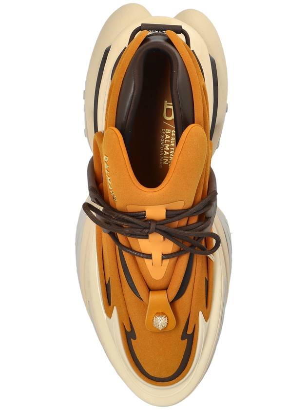 Balmain Leather Sneakers Unicorn, Men's, Brown - BALMAIN - BALAAN 6