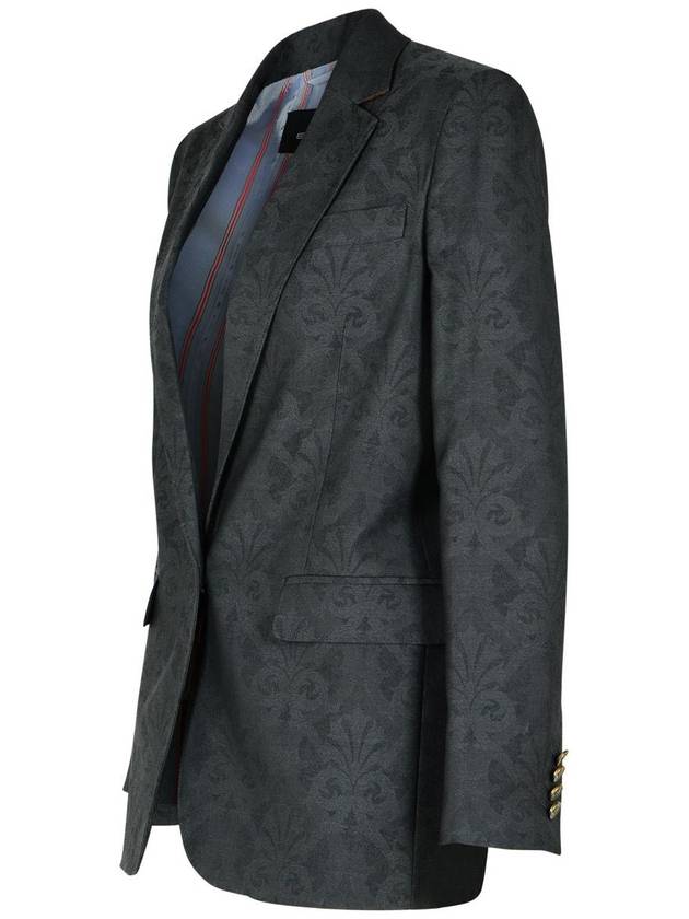 Etro Grey Wool Blazer - ETRO - BALAAN 2