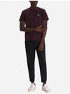 Cotton Jersey Slim Fit Short Sleeve T Shirt Dark Burgundy - STONE ISLAND - BALAAN 3