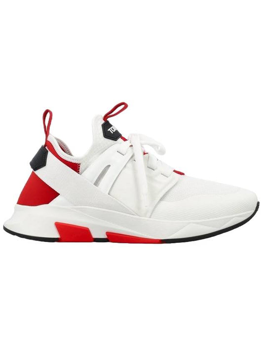 Jago Low-Top Sneakers Red White - TOM FORD - BALAAN.