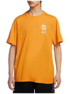 Care Label Short Sleeve T-Shirt Orange - NIKE - BALAAN 1