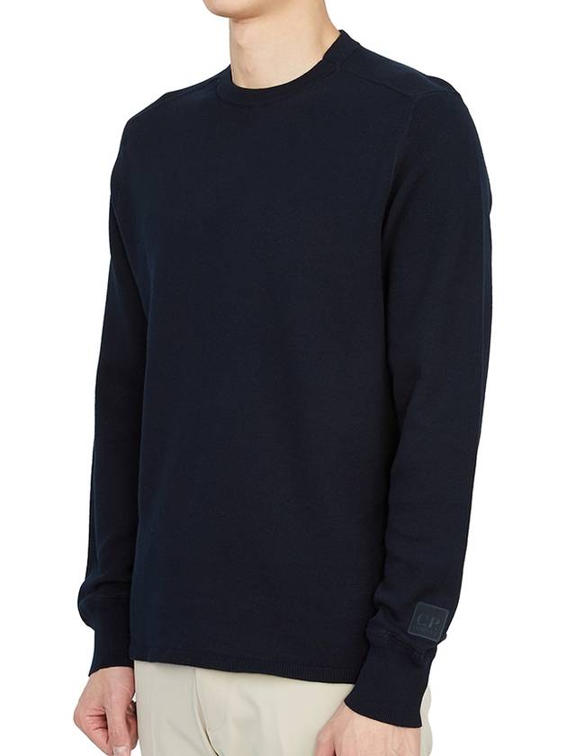 Cotton Knit Top Navy - CP COMPANY - BALAAN 3