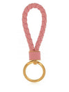 Intrecciato Lambskin Key Holder Pink - BOTTEGA VENETA - BALAAN 2