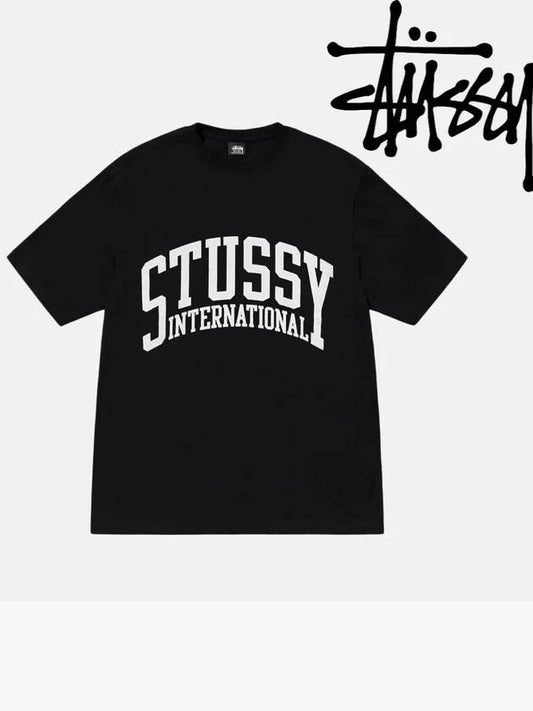 International Pigment Short Sleeve T Shirt Black - STUSSY - BALAAN 1