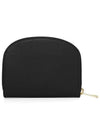 Demi Lune Half Moon Zipper Card Wallet Black - A.P.C. - BALAAN 6