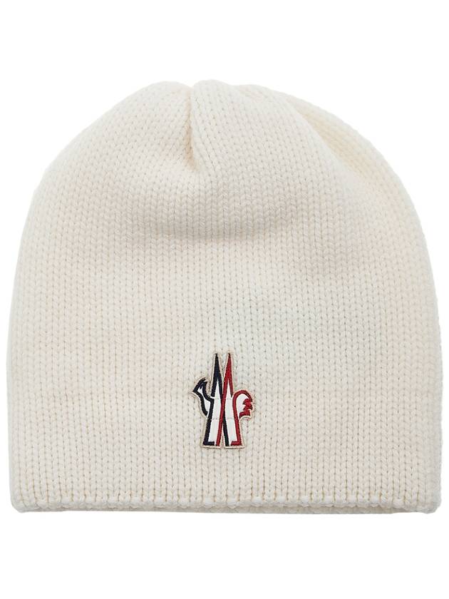 Grenoble Logo Patch Beanie 3B00010 M1131 030 - MONCLER - BALAAN 10