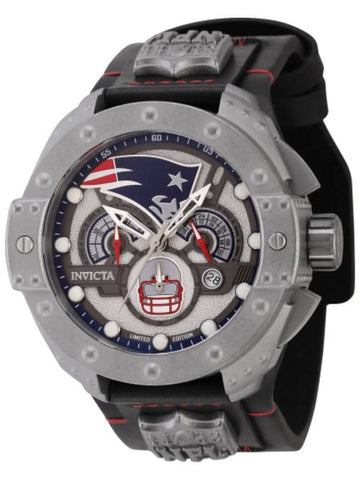 Invicta NFL New England Patriots Quartz Gunmetal Dial Men's Watch 45122 - INVICTA - BALAAN 1