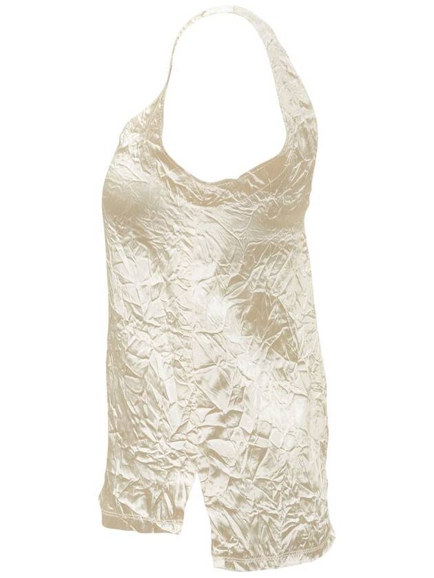 Sleeveless T-Shirt RWTO00275660E23002 White - LANVIN - BALAAN 4