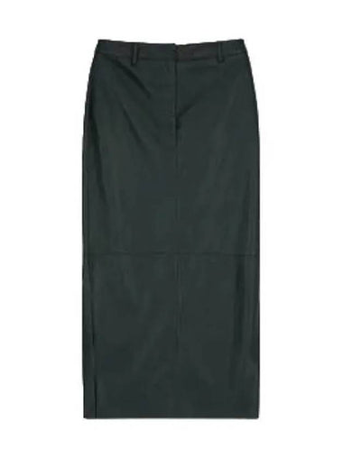 Nanushka Cassia Leather Long Skirt Fine Green - NANUSHKA - BALAAN 1