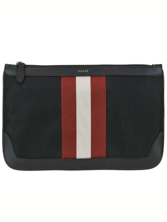 CAYARD Metal Logo Striped Clutch Bag 6226286 Others 1011780 - BALLY - BALAAN 1