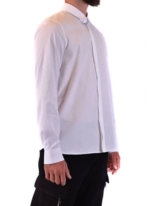 Men's Thunderbolt Long Sleeve Shirt White - NEIL BARRETT - BALAAN 4