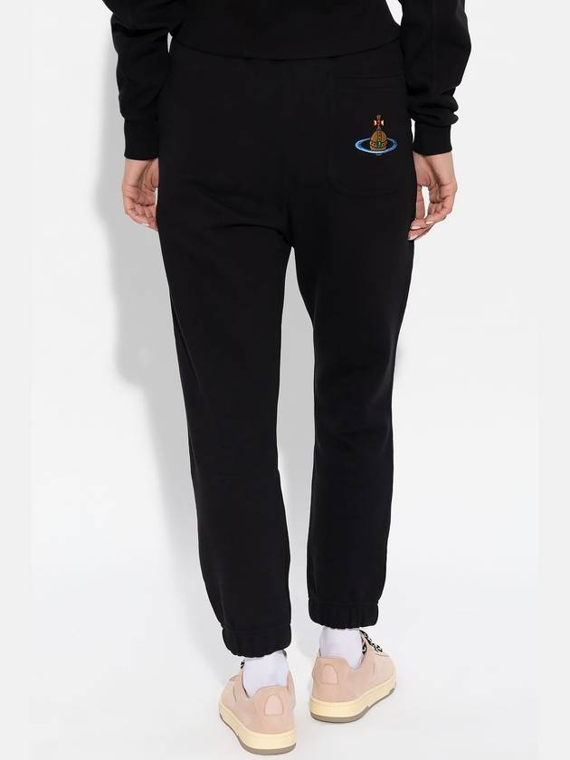 Vivienne Westwood Sweatpants With Logo, Women's, Black - VIVIENNE WESTWOOD - BALAAN 4