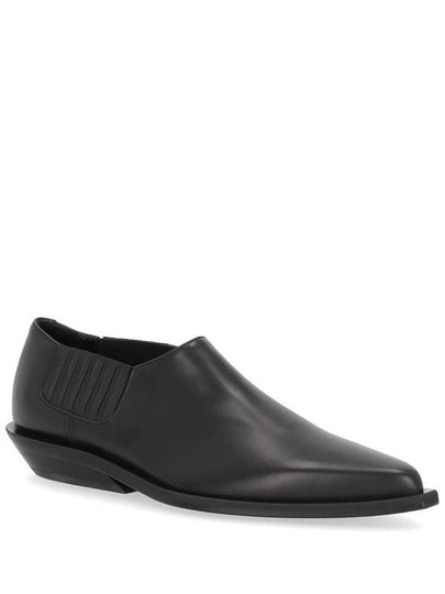 ADEN POINTY MICRO HEEL CUT COWBOY PLAIN SHINY CALF - ANN DEMEULEMEESTER - BALAAN 2