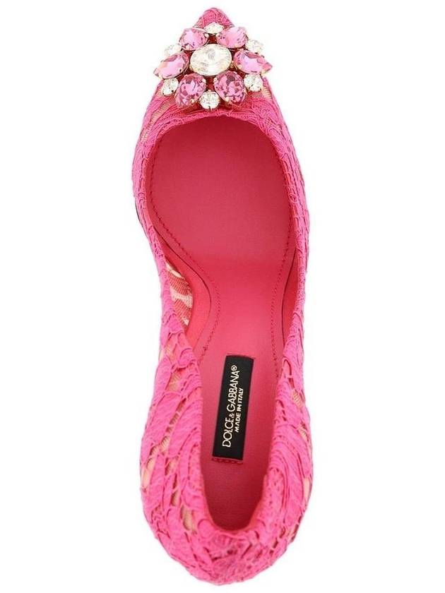 Bellucci Lace Pumps Heel Fuchsia - DOLCE&GABBANA - BALAAN 4