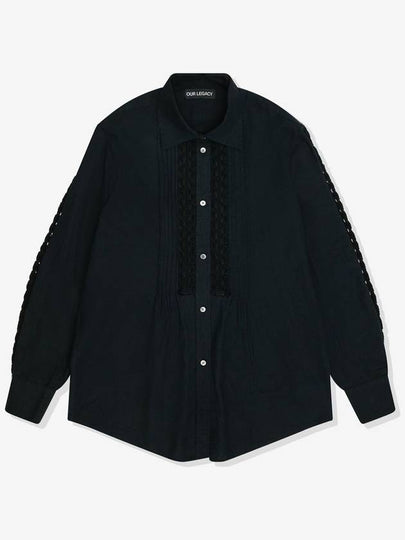 Sincere Pleated Kitchen Weave Shirt Black - OUR LEGACY - BALAAN 2