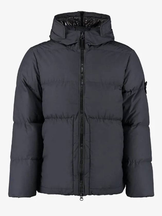 Split Hood Padding Dark Gray - STONE ISLAND - BALAAN.