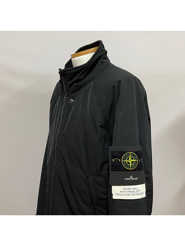 Micro Twill Pure Insulation Technology Primaloft Jacket Black - STONE ISLAND - BALAAN 3