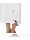 RWB Trimmed Polo Cotton Midi Dress White - THOM BROWNE - BALAAN 8