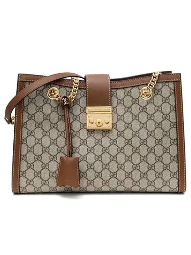 GG Padlock Supreme Medium Shoulder Bag Brown - GUCCI - BALAAN 4