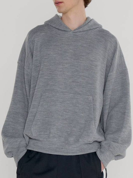 Drape KNIT HOOD GRAY - INTERSECTION - BALAAN 2