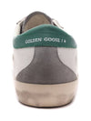 Superstar Green Heel Tab Leather Sneakers White - GOLDEN GOOSE - BALAAN 5