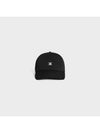 Triomphe Logo Embroidered Baseball Cap Hat Black AA01C234X 38OW - CELINE - BALAAN 2