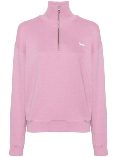 Baby Fox Half Zip Up Sweatshirt Pink - MAISON KITSUNE - BALAAN 2