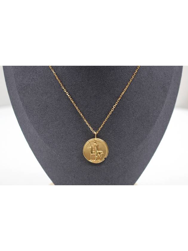 Van Cleef Arpels Zodiac Virgo Medal Chain Necklace VCARP7ST00 VCARP7U600 - VANCLEEFARPELS - BALAAN 4